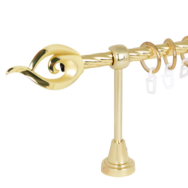 antique brass curtain pole finials